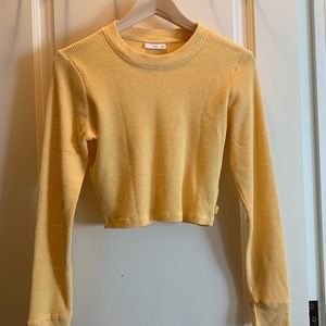 Tna yellow waffle top. Worn once